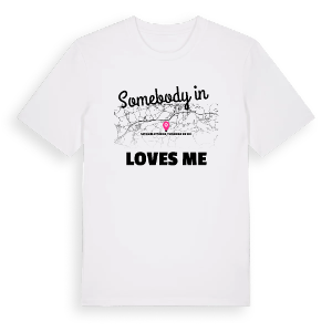 Någon i Savogna d'Isonzo / Sovodnje ob Soči älskar mig t-shirt – ekologisk bomull t-shirt från Pinshirt
