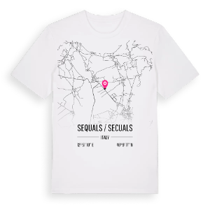Sequals / Secuals karta t-shirt – ekologisk bomull t-shirt från Pinshirt