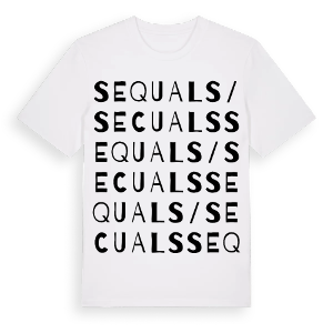 Sequals / Secuals ordlek t-shirt – ekologisk bomull t-shirt från Pinshirt