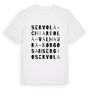 Servola-Chiarbola-Valmaura-Borgo San Sergio ordlek t-shirt – ekologisk bomull t-shirt från Pinshirt