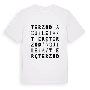 Terzo d'Aquileia / Tierç ordlek t-shirt – ekologisk bomull t-shirt från Pinshirt