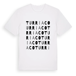 Turriaco ordlek t-shirt – ekologisk bomull t-shirt från Pinshirt
