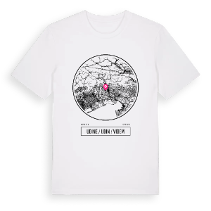 Udine / Udin / Videm t-shirt – ekologisk bomull t-shirt från Pinshirt