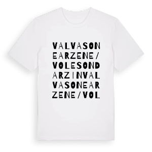 Valvasone Arzene / Voleson Darzin ordlek t-shirt – ekologisk bomull t-shirt från Pinshirt