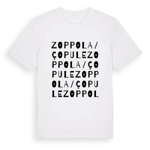 Zoppola / Çopule ordlek t-shirt – ekologisk bomull t-shirt från Pinshirt