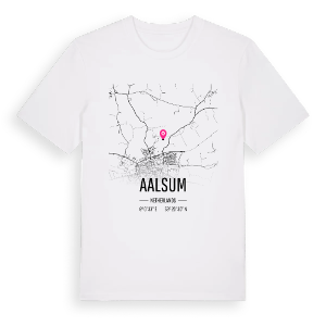 Aalsum karta t-shirt – ekologisk bomull t-shirt från Pinshirt
