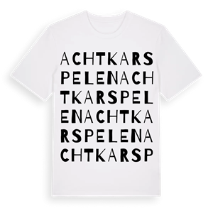 Achtkarspelen ordlek t-shirt – ekologisk bomull t-shirt från Pinshirt