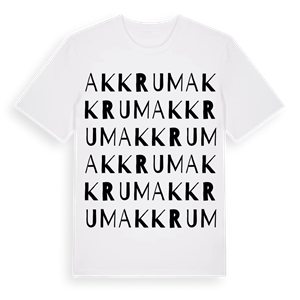 Akkrum ordlek t-shirt – ekologisk bomull t-shirt från Pinshirt