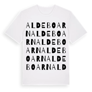 Aldeboarn ordlek t-shirt – ekologisk bomull t-shirt från Pinshirt