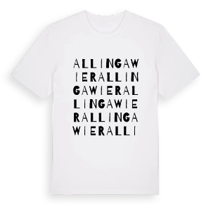 Allingawier ordlek t-shirt – ekologisk bomull t-shirt från Pinshirt