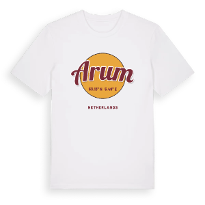 Arum cirkel t-shirt – ekologisk bomull t-shirt från Pinshirt