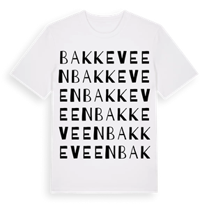 Bakkeveen ordlek t-shirt – ekologisk bomull t-shirt från Pinshirt
