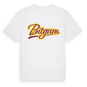Bitgum baseball t-shirt – ekologisk bomull t-shirt från Pinshirt