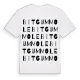 Bitgummole ordlek t-shirt