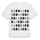 Burdaard ordlek t-shirt