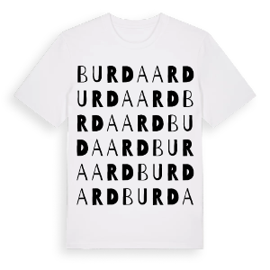 Burdaard ordlek t-shirt – ekologisk bomull t-shirt från Pinshirt