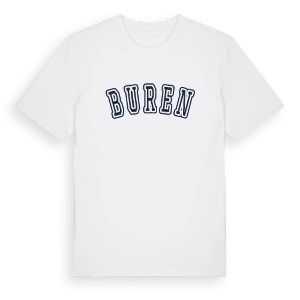 Buren college t-shirt – ekologisk bomull t-shirt från Pinshirt