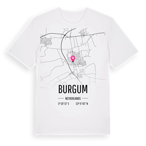 Burgum karta t-shirt – ekologisk bomull t-shirt från Pinshirt