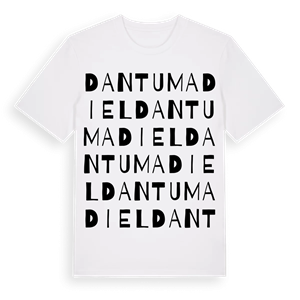 Dantumadiel ordlek t-shirt – ekologisk bomull t-shirt från Pinshirt