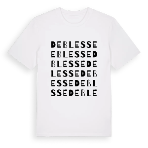 De Blesse ordlek t-shirt – ekologisk bomull t-shirt från Pinshirt