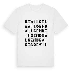 De Wilgen ordlek t-shirt – ekologisk bomull t-shirt från Pinshirt