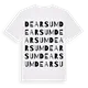 Dearsum ordlek t-shirt