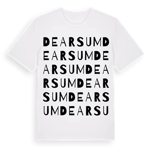Dearsum ordlek t-shirt – ekologisk bomull t-shirt från Pinshirt