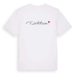 Dokkum hjärta t-shirt – ekologisk bomull t-shirt från Pinshirt