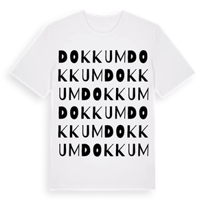 Dokkum ordlek t-shirt – ekologisk bomull t-shirt från Pinshirt