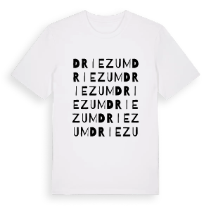 Driezum ordlek t-shirt – ekologisk bomull t-shirt från Pinshirt