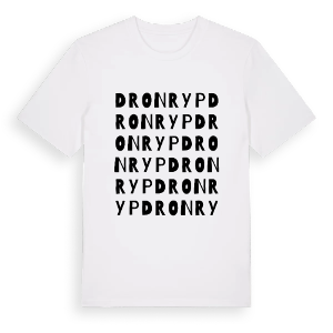 Dronryp ordlek t-shirt – ekologisk bomull t-shirt från Pinshirt
