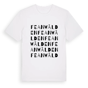 Feanwâlden ordlek t-shirt – ekologisk bomull t-shirt från Pinshirt