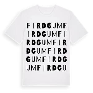 Firdgum ordlek t-shirt – ekologisk bomull t-shirt från Pinshirt