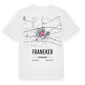 Franeker karta t-shirt – ekologisk bomull t-shirt från Pinshirt