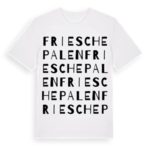 Frieschepalen ordlek t-shirt – ekologisk bomull t-shirt från Pinshirt