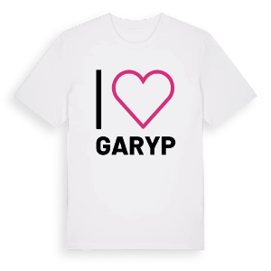 Jag älskar Garyp t-shirt stort tryck – ekologisk bomull t-shirt från Pinshirt