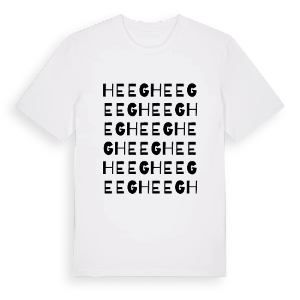 Heeg ordlek t-shirt – ekologisk bomull t-shirt från Pinshirt