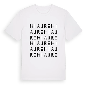 Hiaure ordlek t-shirt – ekologisk bomull t-shirt från Pinshirt