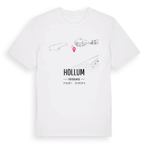Hollum karta t-shirt – ekologisk bomull t-shirt från Pinshirt