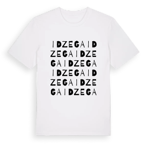 Idzega ordlek t-shirt – ekologisk bomull t-shirt från Pinshirt