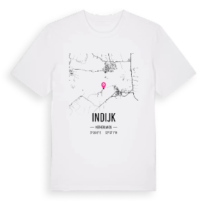 Indijk karta t-shirt – ekologisk bomull t-shirt från Pinshirt
