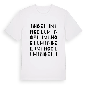Ingelum ordlek t-shirt – ekologisk bomull t-shirt från Pinshirt