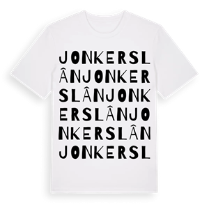 Jonkerslân ordlek t-shirt – ekologisk bomull t-shirt från Pinshirt