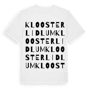 Klooster Lidlum ordlek t-shirt – ekologisk bomull t-shirt från Pinshirt