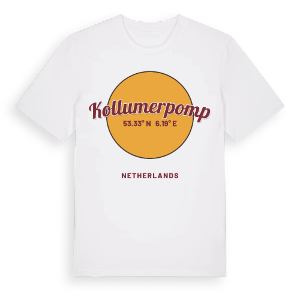 Kollumerpomp cirkel t-shirt – ekologisk bomull t-shirt från Pinshirt
