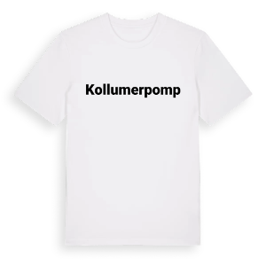 Kollumerpomp fetstil t-shirt – ekologisk bomull t-shirt från Pinshirt