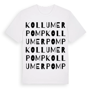 Kollumerpomp ordlek t-shirt – ekologisk bomull t-shirt från Pinshirt
