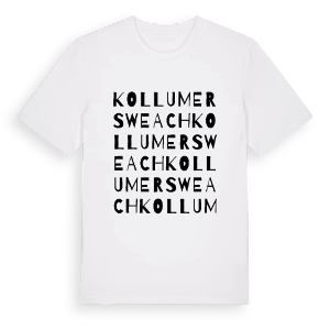 Kollumersweach ordlek t-shirt – ekologisk bomull t-shirt från Pinshirt