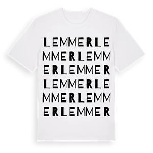 Lemmer ordlek t-shirt – ekologisk bomull t-shirt från Pinshirt