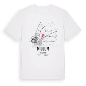 Midlum karta t-shirt – ekologisk bomull t-shirt från Pinshirt